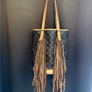 Louis Vuitton Vintage Boho French Bucket GM Bag Tote